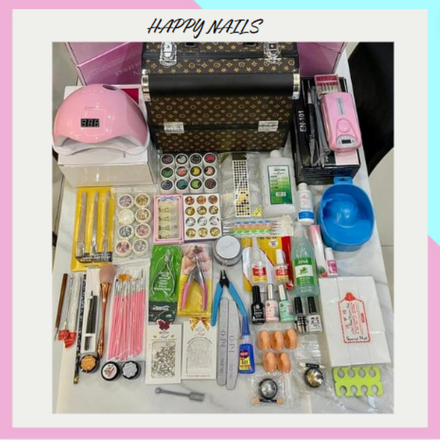 Combo cốp đồ nail cơ bản - đồ làm móng full đồ cho dân làm nails mua về chỉ việc dung, bộ này dung được từ cơ bản đến nâng cao