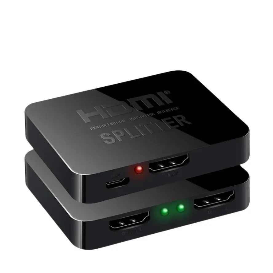 Bộ khuếch đại tín hiệu hdmi 1 ngõ vào 2 ngõ ra 1 ngõ vào 4 ngõ ra 4k 1080p hdmi 1.4 3d, giúp hình ảnh ra đồng thời 2/4 màn hình/tivi