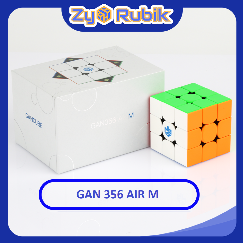 Rubik 3x3x3 gan 356 air m flagship 2020 stickerless / đen - zyo rubik