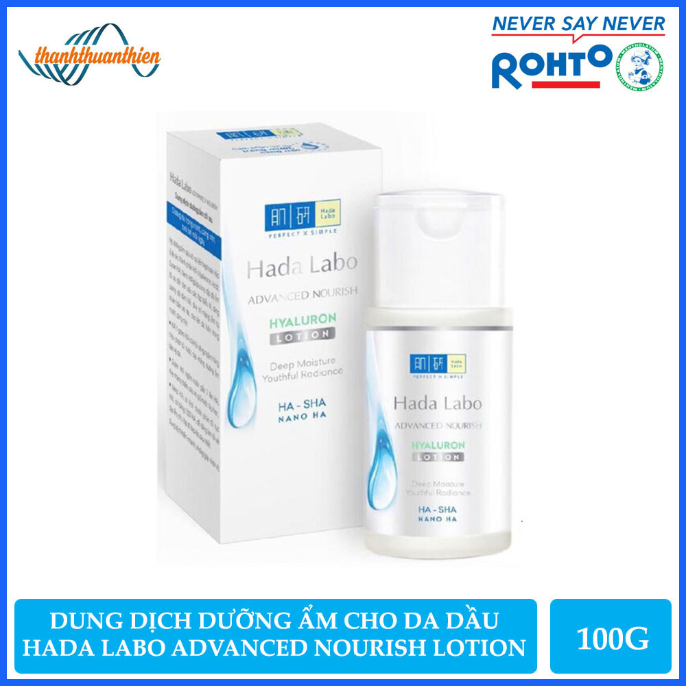 Dung Dịch Hada Labo Dưỡng Ẩm Tối Ưu Cho Da Dầu Advanced Nourish Hyaluron Lotion 100ml
