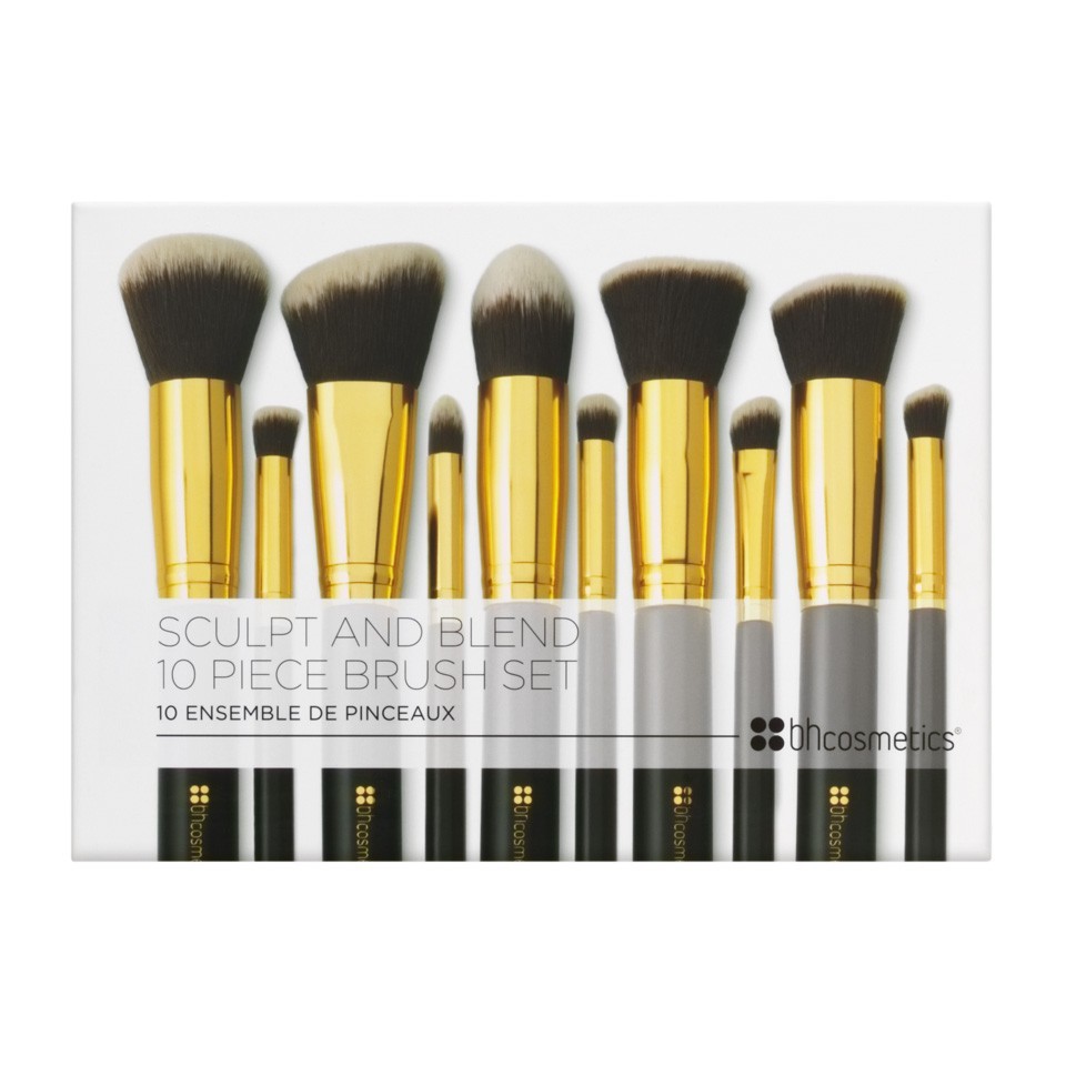 Bộ cọ tán và tạo khối 10 cây bh cosmetics sculpt and blend 10 piece brush set