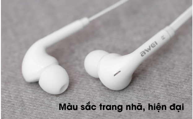 Tai nghe EP Awei Q60Hi Trắng (Chính hãng, 14 ngày đổi trả)