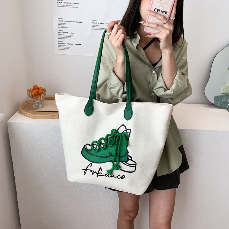 White Heavy Cotton Canvas Bag, for Shopping