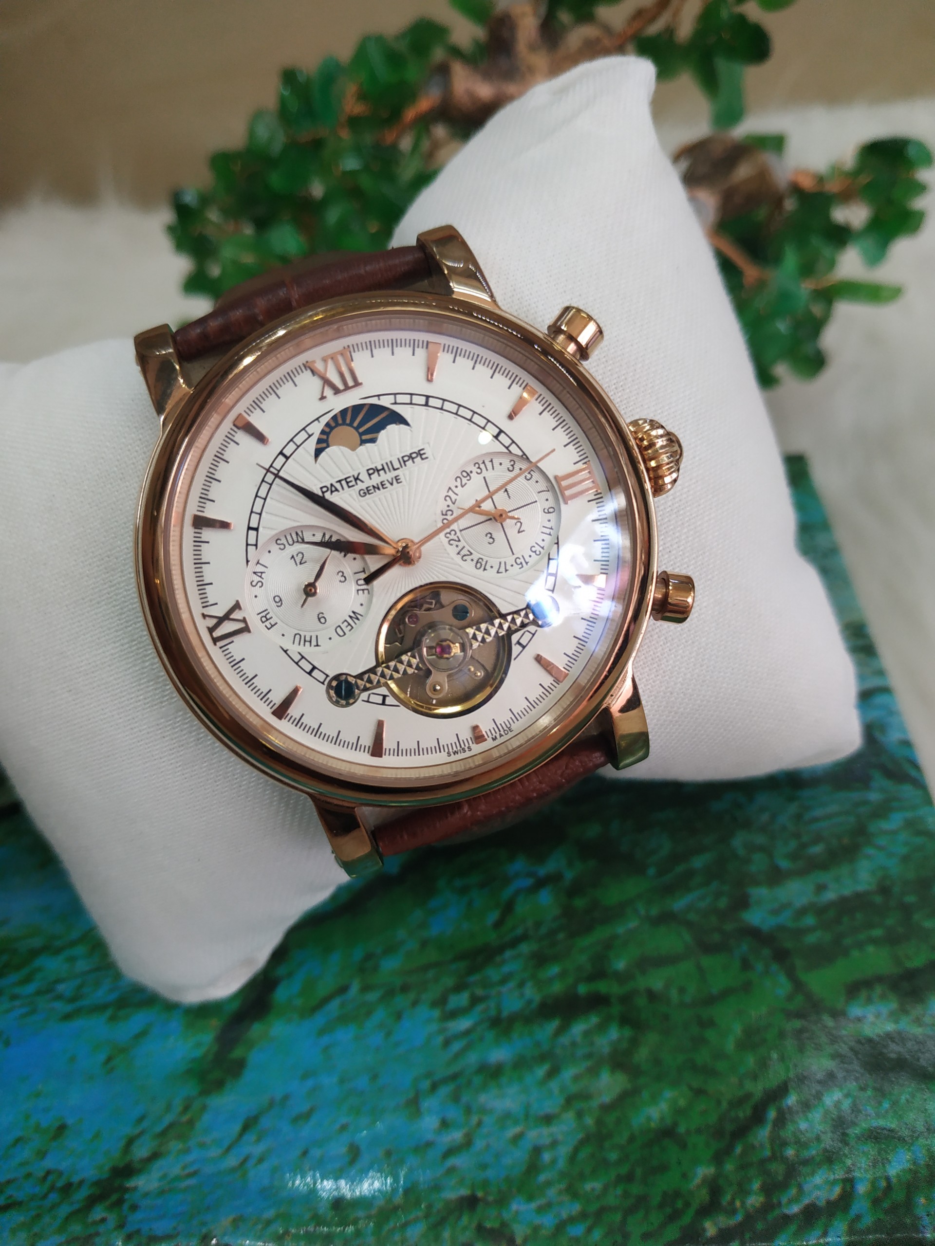 [ VUA ĐỒNG HỒ ] Đồng Hồ Nam PATEK RoseGold 14k Automatic Máy Cơ Automatic Sang Trọng 3 Đinh + Thẻ Bảo Hành  bán buôn sk seiko orient