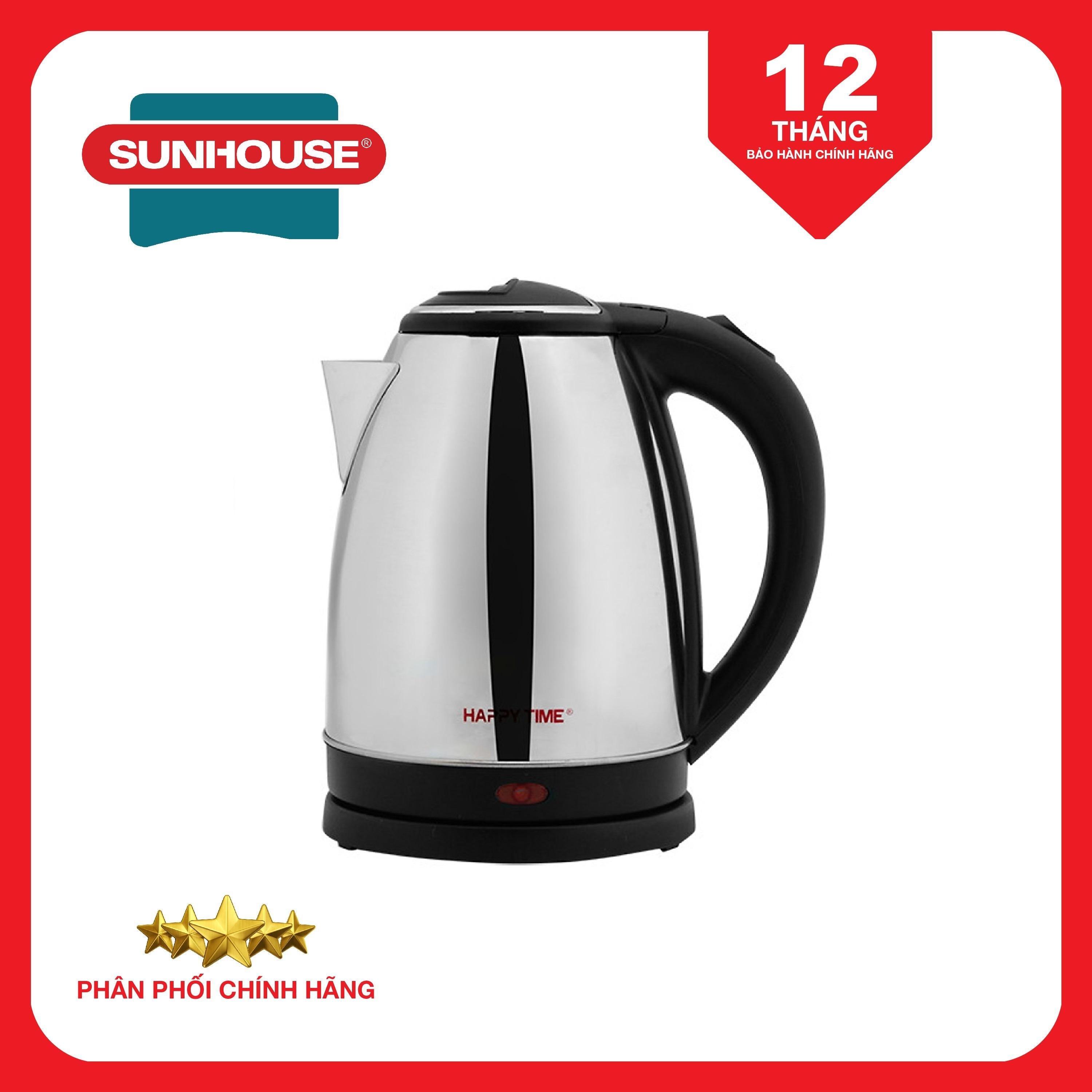 Ấm siêu tốc inox happy time sunhouse htd1081