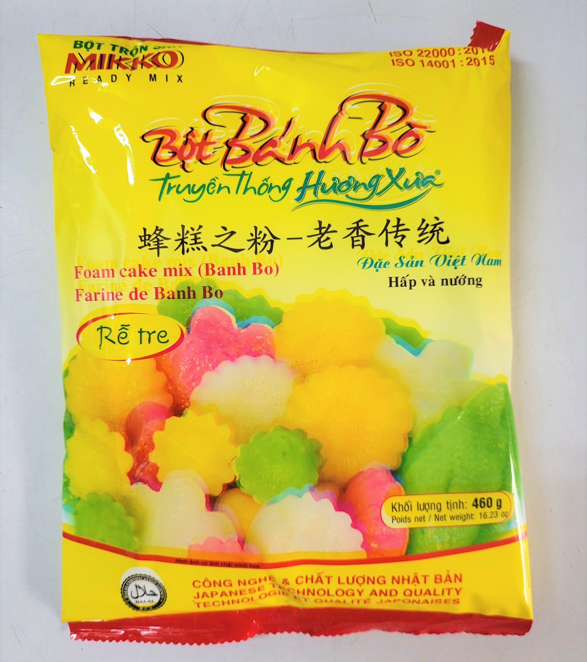 Bột bánh bò hương xưa mikko foam cake mix