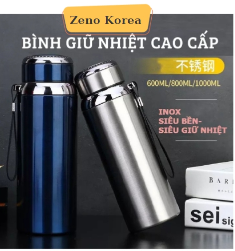 Bình giữ nhiệt 1000 ml giữ nóng, lạnh trên 15h, bình nhiệt inox 304/316 cao cấp