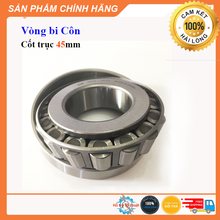 Bạc đạn côn trục 45mm, ổ chặn 30209