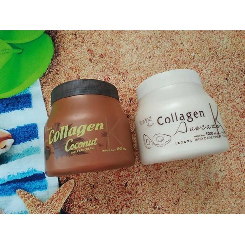 Combo 2 hủ Kem ủ tóc Karanz Collagen Coconut và Avocado 1000ml dưỡng tóc mềm mượt, hết khô xơ
