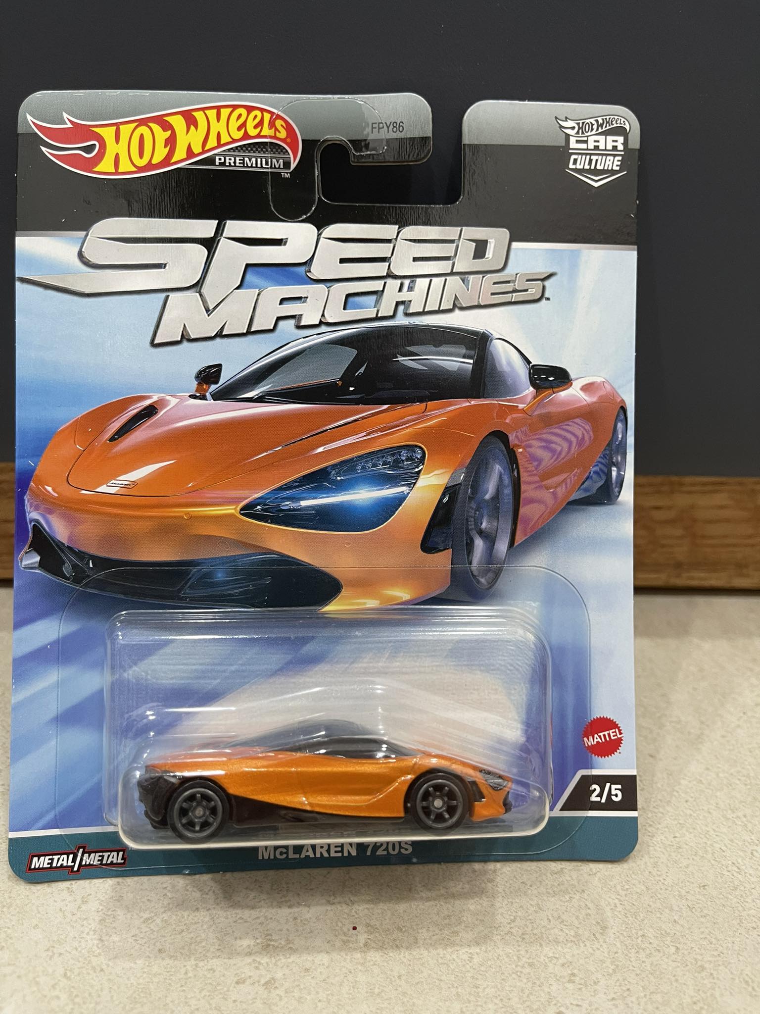 Xe mô hình đồ chơi hotwheels 1:64 - speed machine - mclaren 720s