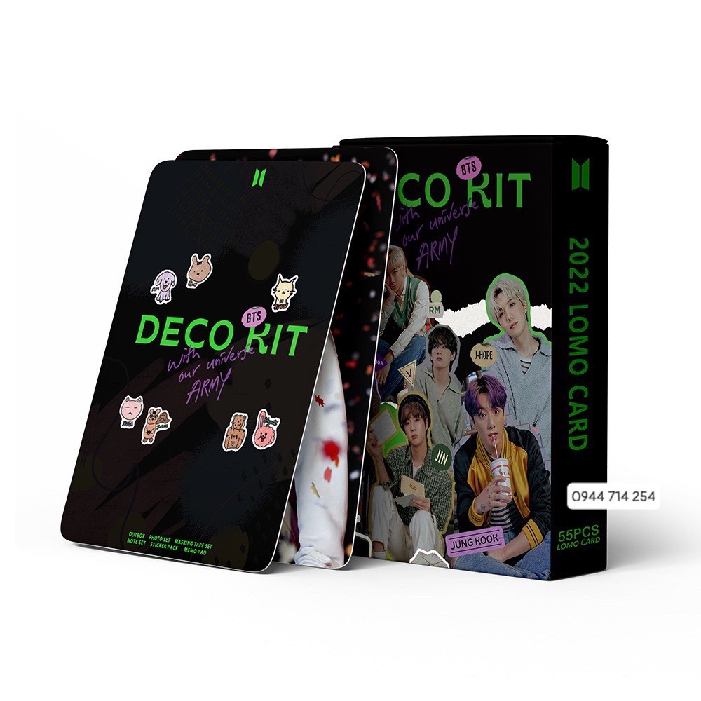 Bộ 55 ảnh bts lomo bts deco kit 2022