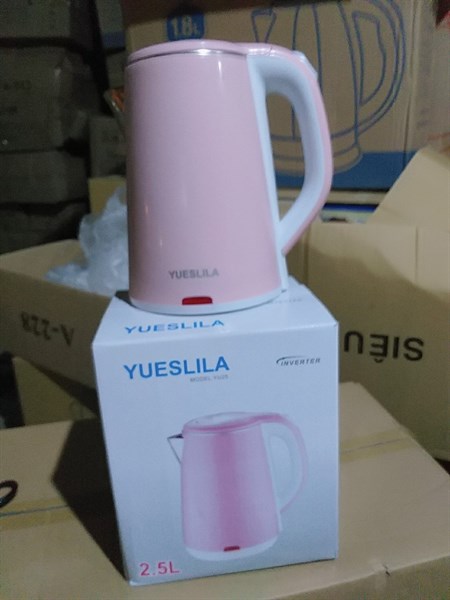 Ấm siêu tốc Yueslila YU25-2L5, Ấm nấu nước siêu nhanh siêu bền, Ấm siêu tốc