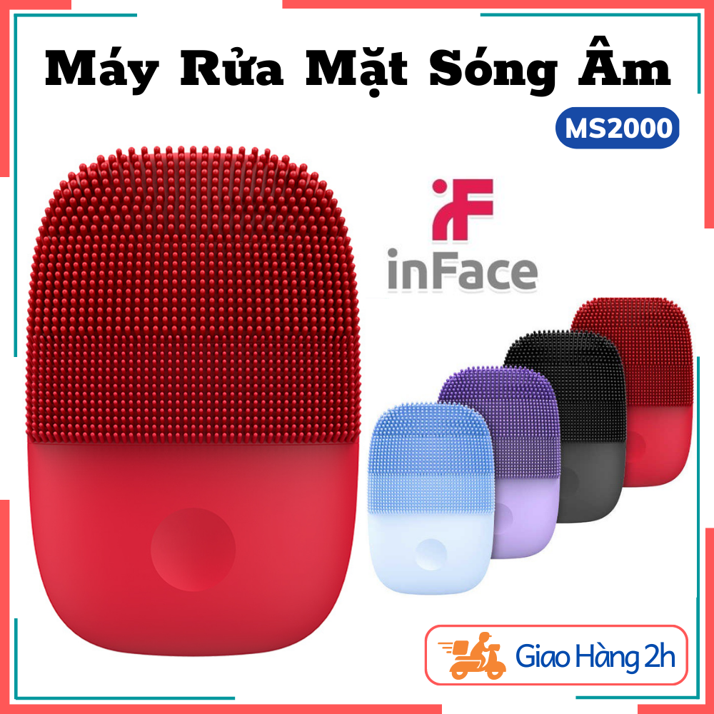 Máy rửa mặt xlaoml inface ms2000 pro gen 2 cao cấp rung sóng siêu âm - rửa sạch sâu da mặt - hàng chính hãng - bảo hành 12 tháng
