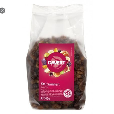 Nho khô hữu cơ Davert 500g