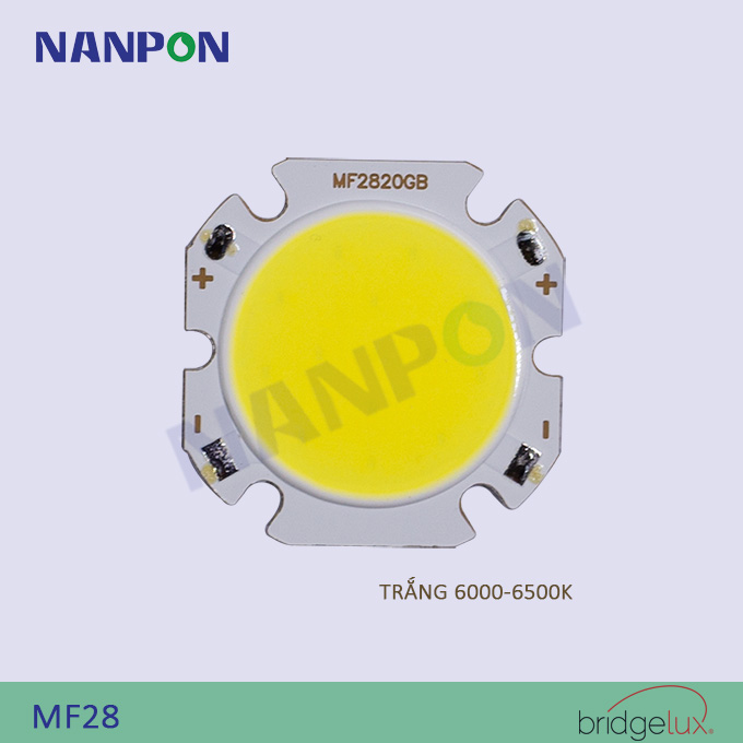 Chip led 7w bridgelux màu trắng 6000k| mf28