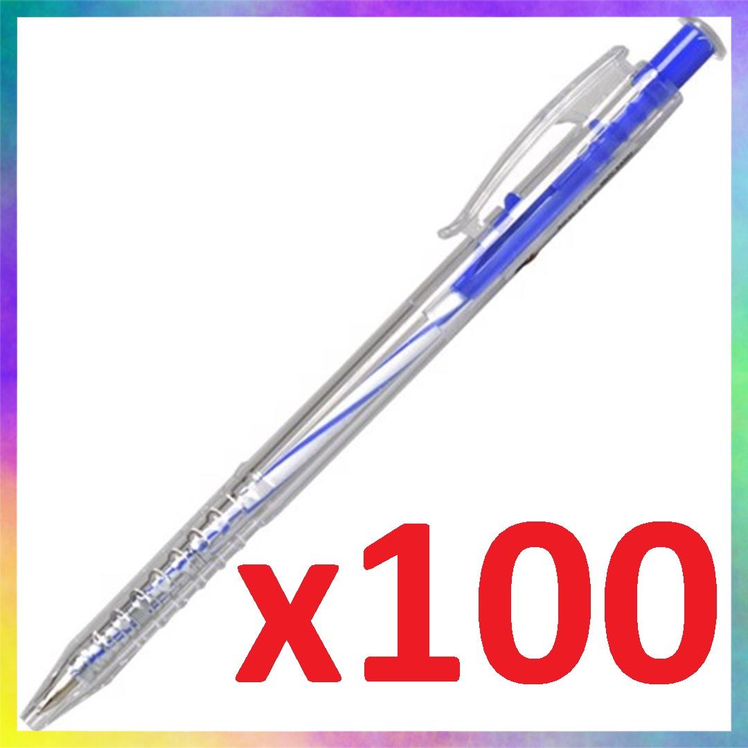 Combo 100 bút bi ngòi 0.7mm nét đậm rõ ràng
