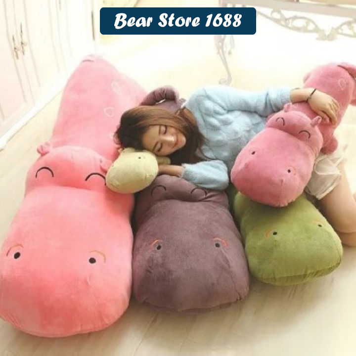 Gấu Bông Gối Ôm Hà Mã Hàng Cao Cấp