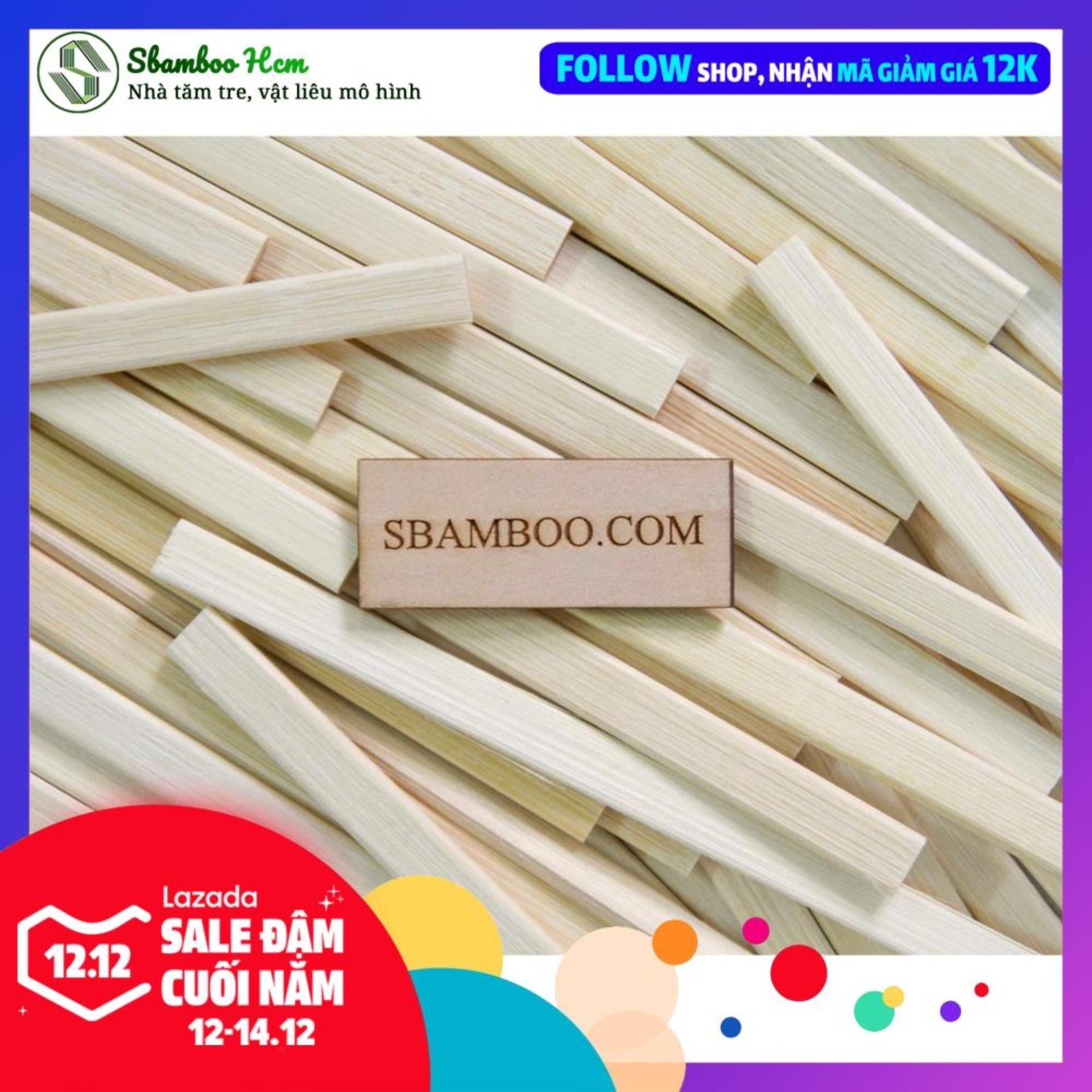 Nẹp tre, nẹp khung tranh ảnh bằng tre dài 23cm- Sbamboo