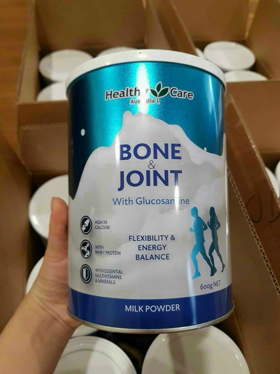 Sữa bột dành cho người đau xương khớp- BONE &amp; JOINT WITH GLUCOSAMINE HEALTHY CARE ÚC