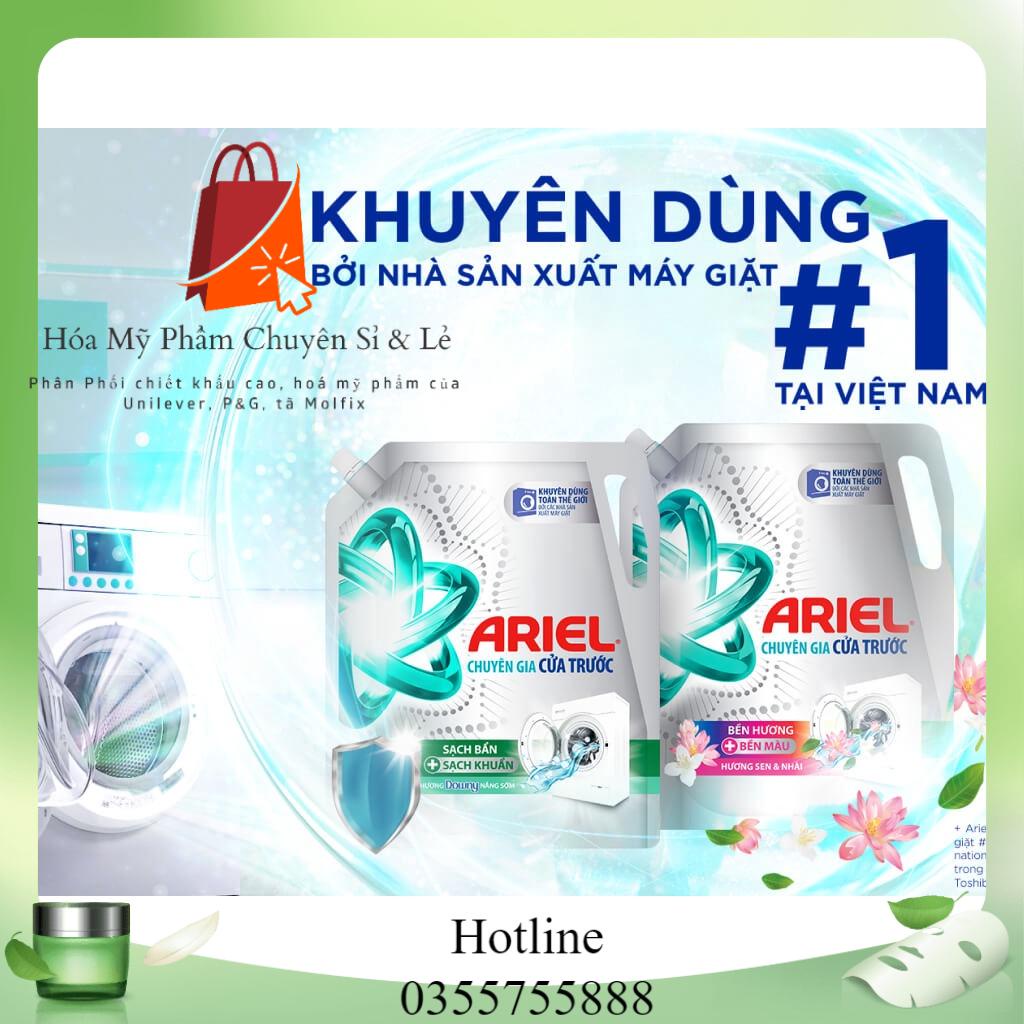 Nước giặt Ariel Matic Cửa Trước Nhiều loại Túi 3.2kg
