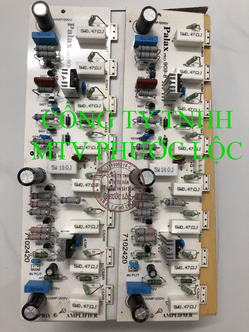 Bo mạch công suất amply 16 palax-909/8