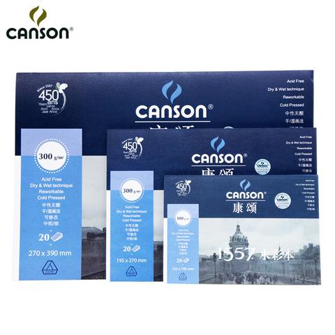 PAD GIẤY VẼ MÀU NƯỚC CANSON 1557 300gr
