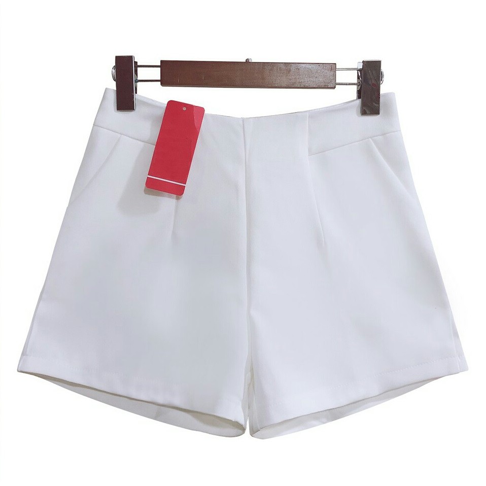 Quần short cạp cao gen bụng evelyn vải tuyết mưa cao cấp