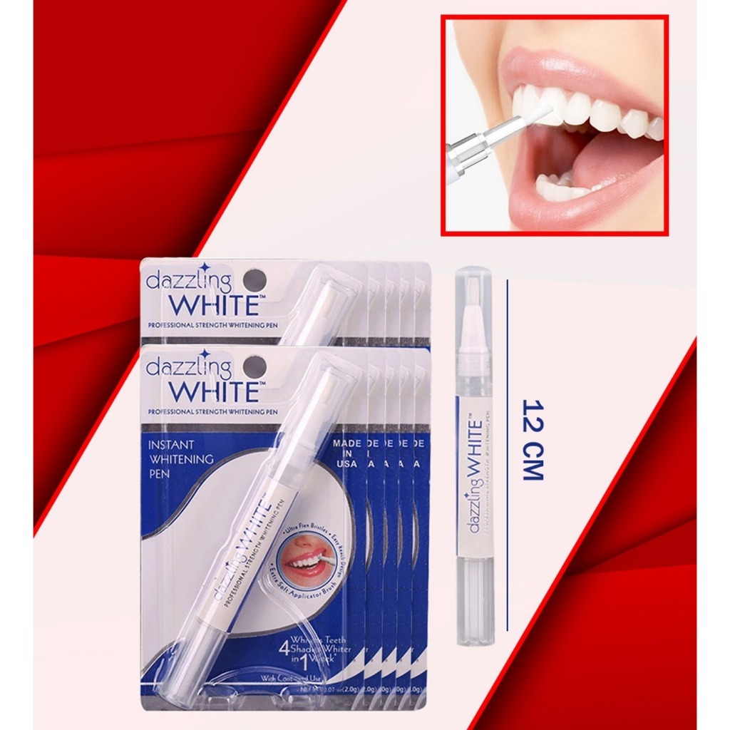 Bút Tẩy Trắng Răng Dazzling White | Đầu Cọ Mềm Gel Dạng Bút Nhỏ Gọn Tiện Lợi Chăm Sóc Răng Miệng