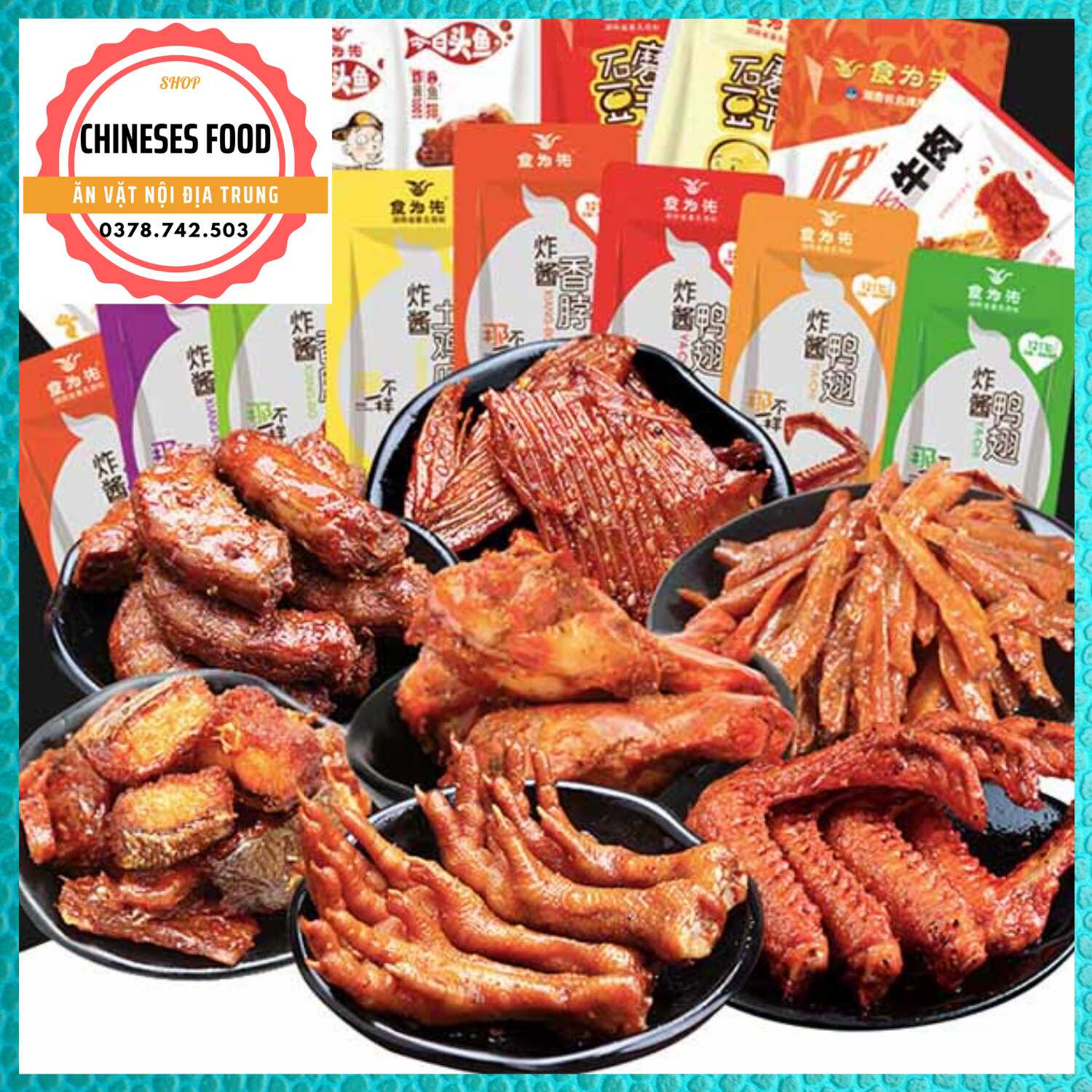 Box đồ ăn vặt nội địa trung 20 món- box to -shop tự mix chinesefood