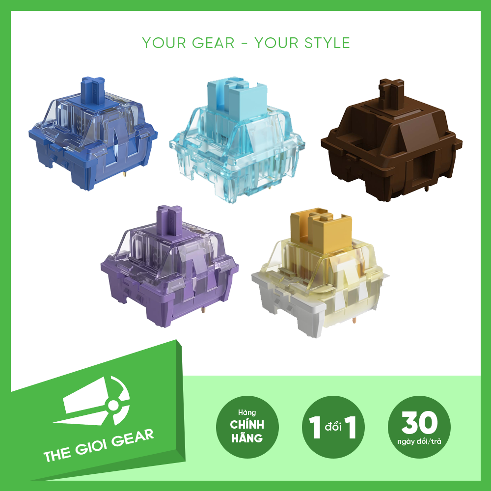 Tổng hợp switch tactile bàn phím cơ - akko cs switch ) - 45 switch/bộ