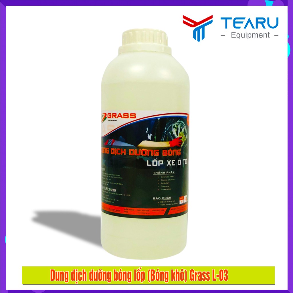Dung dịch dưỡng làm đen bóng lốp grass 1l