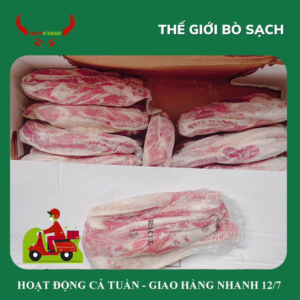 [ Miễn Phí Giao Hàng ]Dẻ Sườn Bò Mỹ Choice Làm Các Món Nướng, Bò Kho, Kho Tiêu, Kho Gừng, Sốt Vang, Làm Canh Khoai, ...  1kg - Giao Nhanh HCM