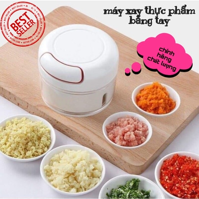 [HCM]DỤNG CỤ XAY THỰC PHẨM BẰNG TAY- MÁY XAY THỰC PHẨM - máy xay tỏi ớt - Dụng Cụ xay Tỏi Nhà Bếp- máy Cắt Thực Phẩm Mini Gralic  Máy Xay Thực Phẩm Cho Ớt Gừng Trái Cây Rau Quả - Máy Nghiền Tỏi Ớt Máy Xay Ép Máy Xay Thực Phẩm