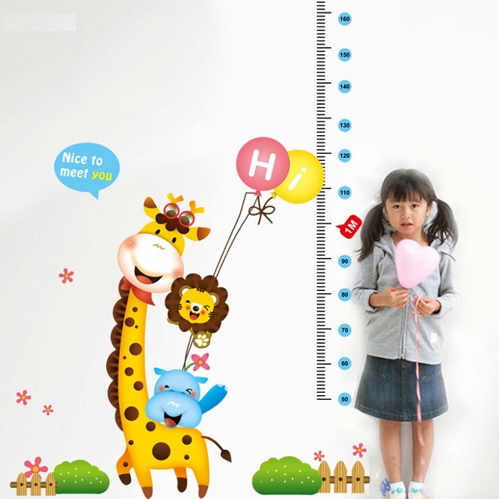 Decal đo chiều cao Nice to meet you