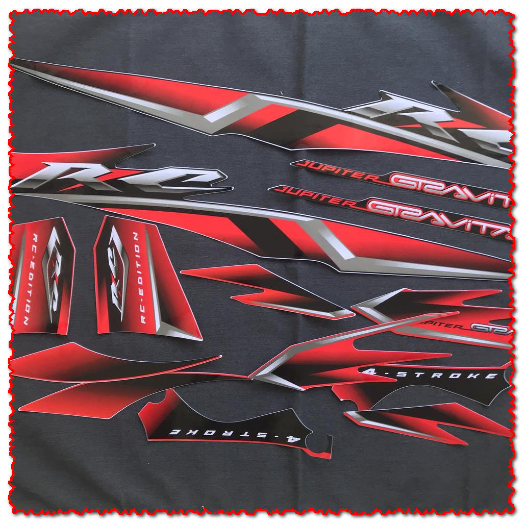 BỘ TEM DÁN XE MÁY YAMAHA JUPITER GRAVITA MÀU ĐỎ
