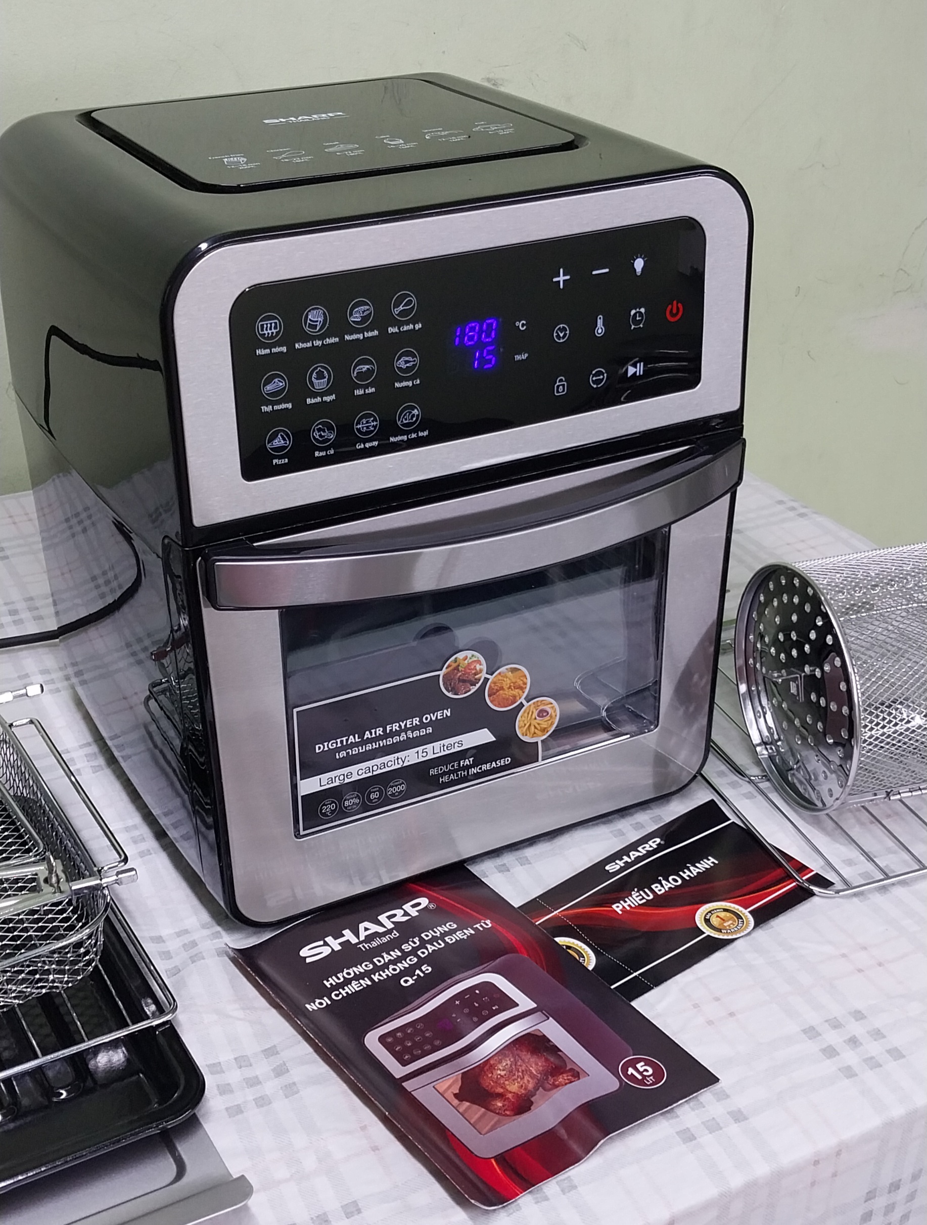Nồi chiên không dầu Q15 hàng chính hãng Thái Lan sản xuất