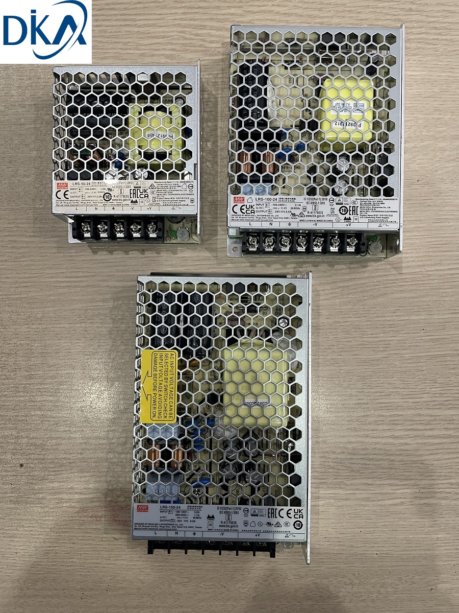 Bộ nguồn meanwell 24vdc 2.2a/4.5a/6.5a/8.8a/14.5a - lrs-50-24, lrs-100-24, lrs-150-24, lrs-200-24, lrs-350-24