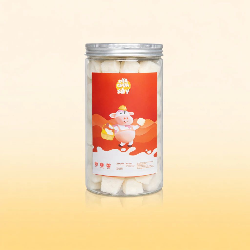 Viên Sữa Chua Sấy Giòn Ăn, Vặt Healthy, Chua Ngọt Tự Nhiên Befresco