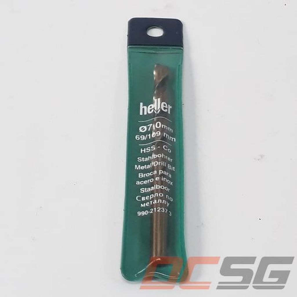 Mũi khoan inox 7.0x109mm heller hss co 212373