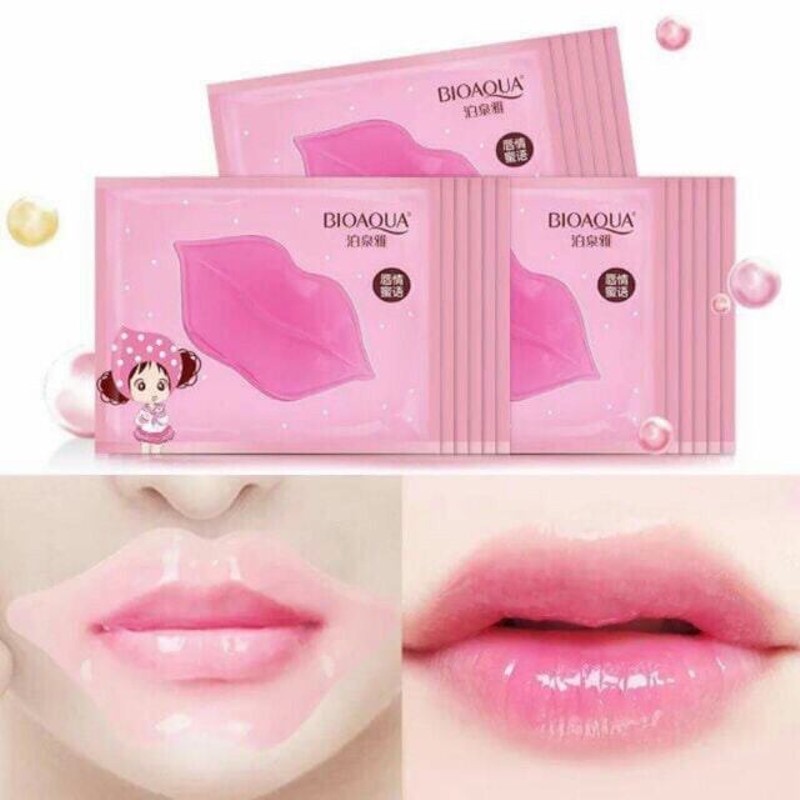 [HCM]10 MẶT NẠ MÔI BIOQUA GIẢM THÂM  GIẢM KHÔ - LÀM HỒNG MÔI