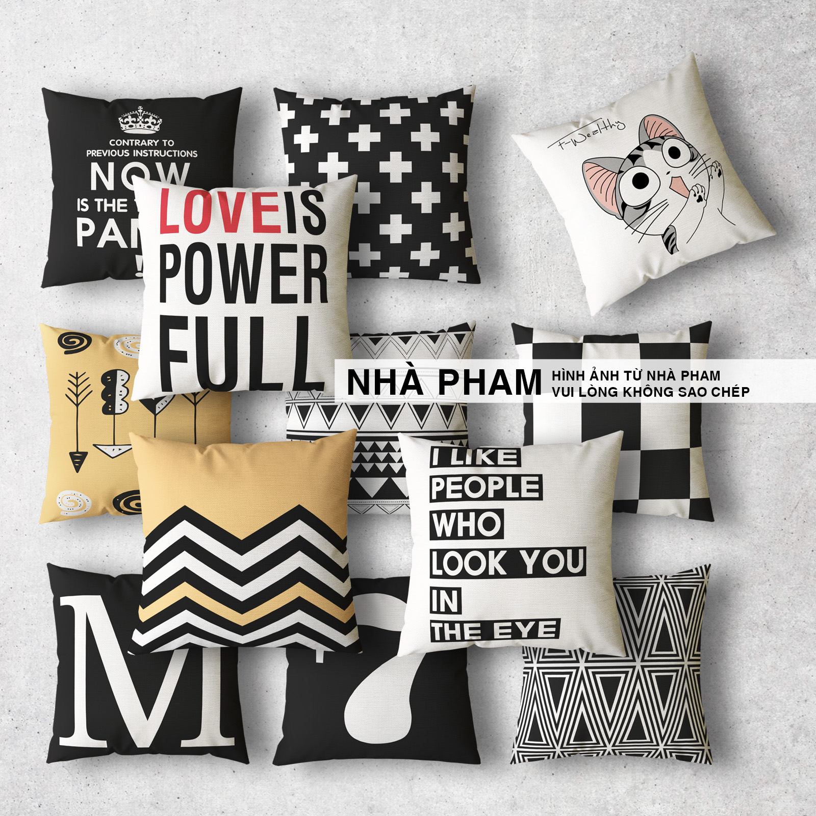 Vỏ gối sofa couple