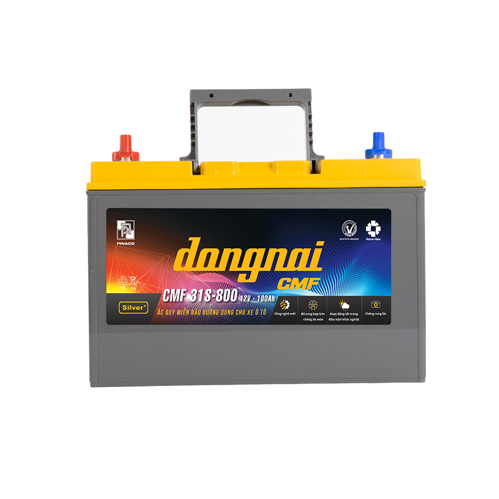 Ắc quy khô miễn bảo dưỡng Đồng Nai CMF 31S-800 | 12V - 100Ah