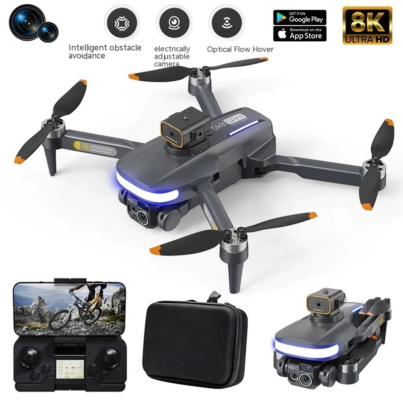 Flycam P14 Pro ĐỘNG CƠ KHÔNG CHỔI THAN, Flycam mini giá rẻ có cảm biến tránh va chạm