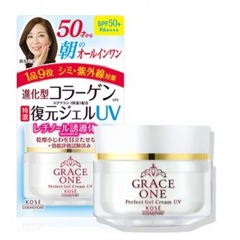 Kem Ngày Dưỡng Ngày Trắng Da Kose Grace One Perfect Gel Cream UV Dành Cho Tuổi Trung Niên (100g)