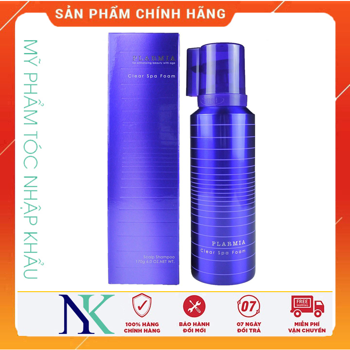 Dầu gội bọt khí milbon plarmia clear spa foam chống rụng tóc 170ml
