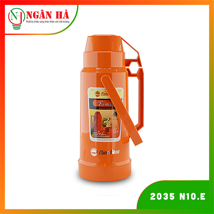 Phích đựng nước 2 lít vỏ nhựa rạng đông model: rd 2035 n10.e