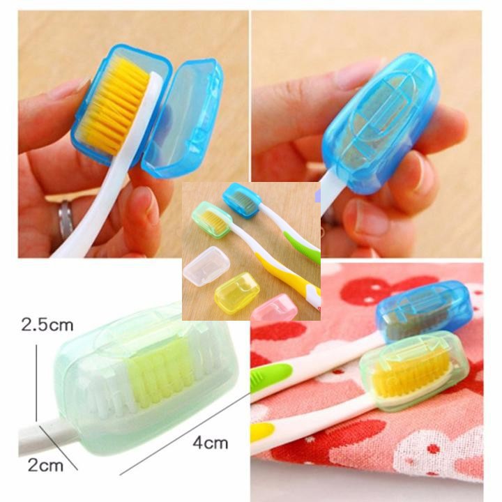 Combo 5 Nút bịt đầu bàn chải du lịch tiện dụng