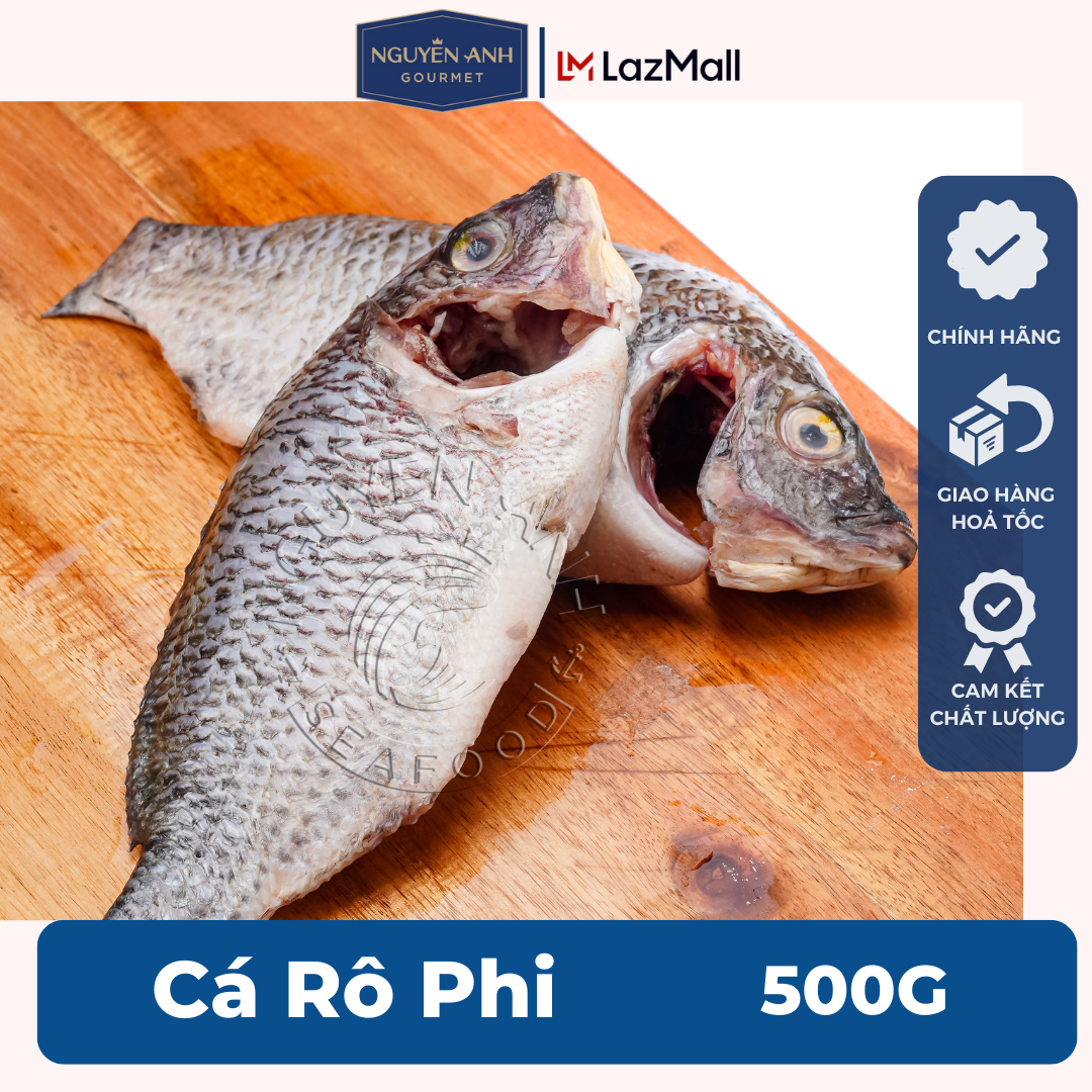 Cá rô phi Nguyên Anh đặc sản Phú Quốc hải sản tươi sống như cá, tôm tươi, mực tươi loại 500gr Hải Sản Nguyên Anh.
