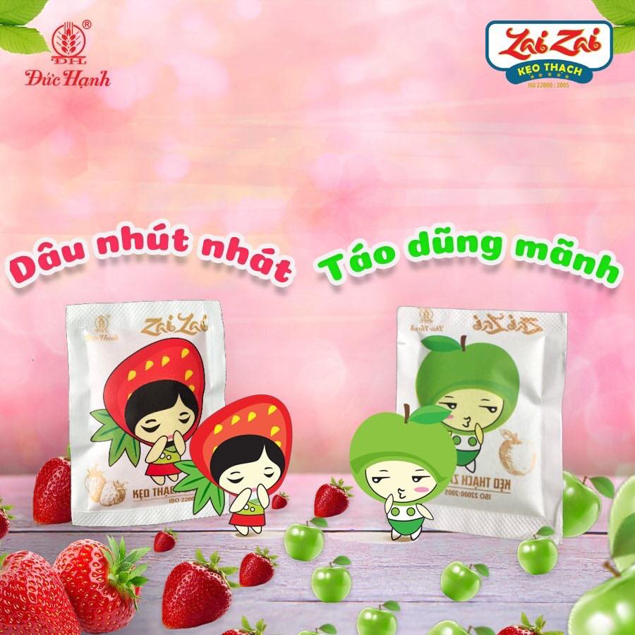 [ Giòn zai ] Combo 100g THẠCH HOA QUẢ ZAI ZAI