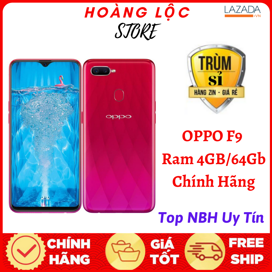 Điện thoại OPPO F9 Pro 2sim 128GB Ram 6Gb / Màn hình: LTPS LCD, 6.3", Full HD+-  CHIẾN PUBG, FREE FIRE, LIÊN QUÂN MƯỢT MÀ bảo hành 1 đổi 1